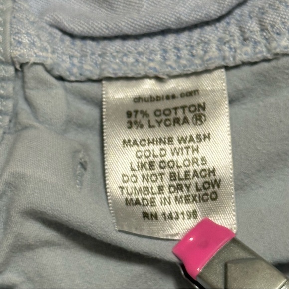 Chubbies Light Blue Men's Thigh Shorts Elastic Waist Medium - Picture 8 of 10